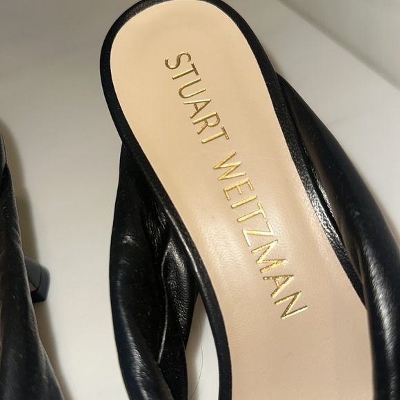 Stuart Weitzman Plays Black Knotted Mules size 8 - Picture 2 of 4